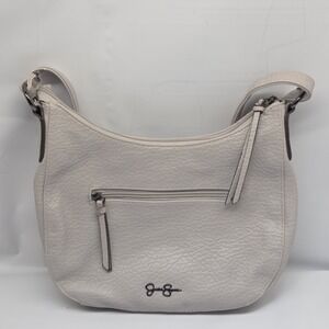 JESSICA SIMPSON Women Shoulder Bag Gray Zip Pockets Crossbody